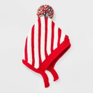 Cat & Jack - Baby Candy Cane Bonnet Holiday Christmas Hat